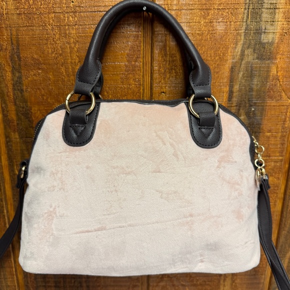 Juicy Couture Pink Diamond Heritage Velour Satchel Bag - Picture 2 of 5